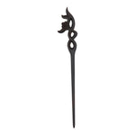 Load image into Gallery viewer, Dark Sandalwood, Wood Hair Pin, Clip, Hair Sticks - Elegant Flower
