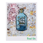 Load image into Gallery viewer, Ship in a Bottle Enamel Pin - Sailing, Ocean, Nautical Lapel Pin