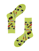 Load image into Gallery viewer, Sushi Socks (Green) - International Food - Comfy Cotton for Men &amp; Women
