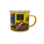 Load image into Gallery viewer, Tea Time Cats 300ml Enamel Mug – Whimsical Cat Design