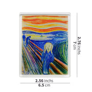 The Scream Acrylic Magnet - Edvard Munch Art Fridge Magnet & Museum Souvenir