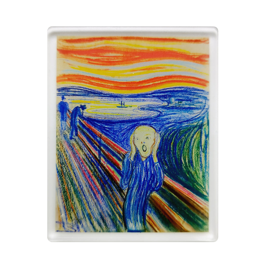 The Scream Acrylic Magnet - Edvard Munch Art Fridge Magnet & Museum Souvenir