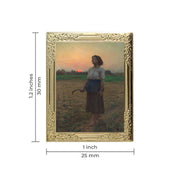 The Song of the Lark by Jules Breton Art Frame Pin - Museum Souvenir Fine Art Lapel Pin
