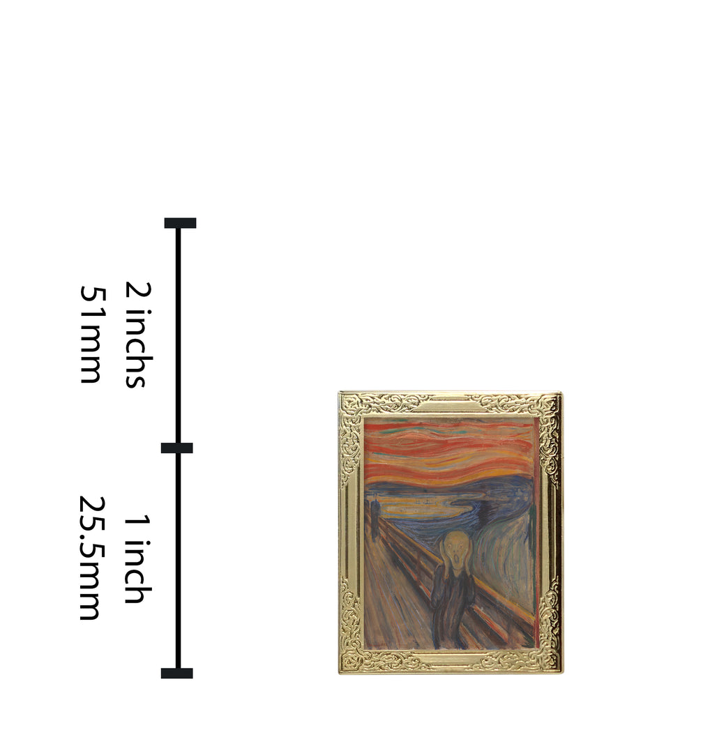 Art Frame Enamel Lapel Pin - The Scream by Munch