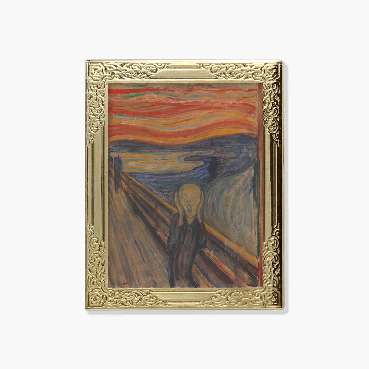 Art Frame Enamel Lapel Pin - The Scream by Munch – Real Sic
