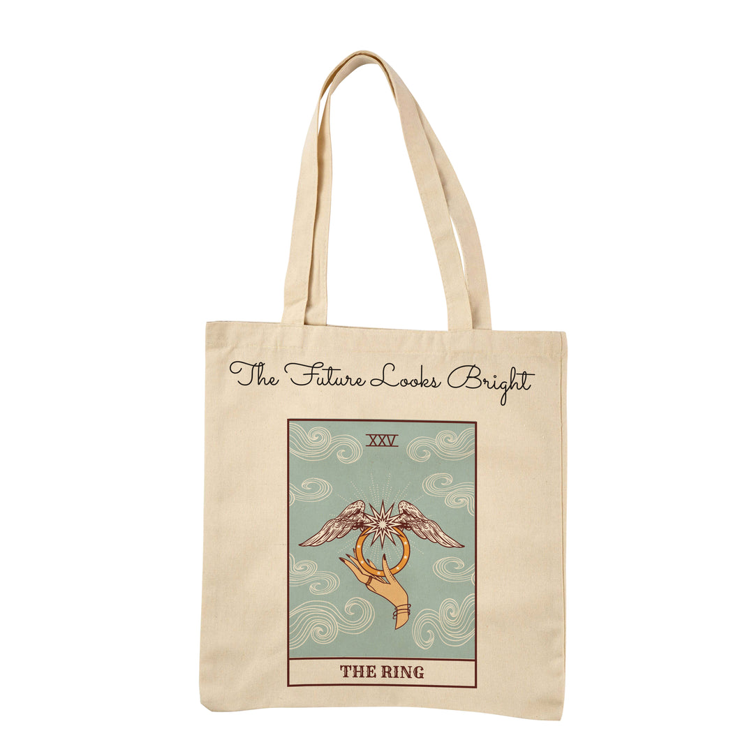 Reusable Cotton Tote Bag - Eco-Friendly Shopping Bag for Groceries - 15.5" x 14.5"