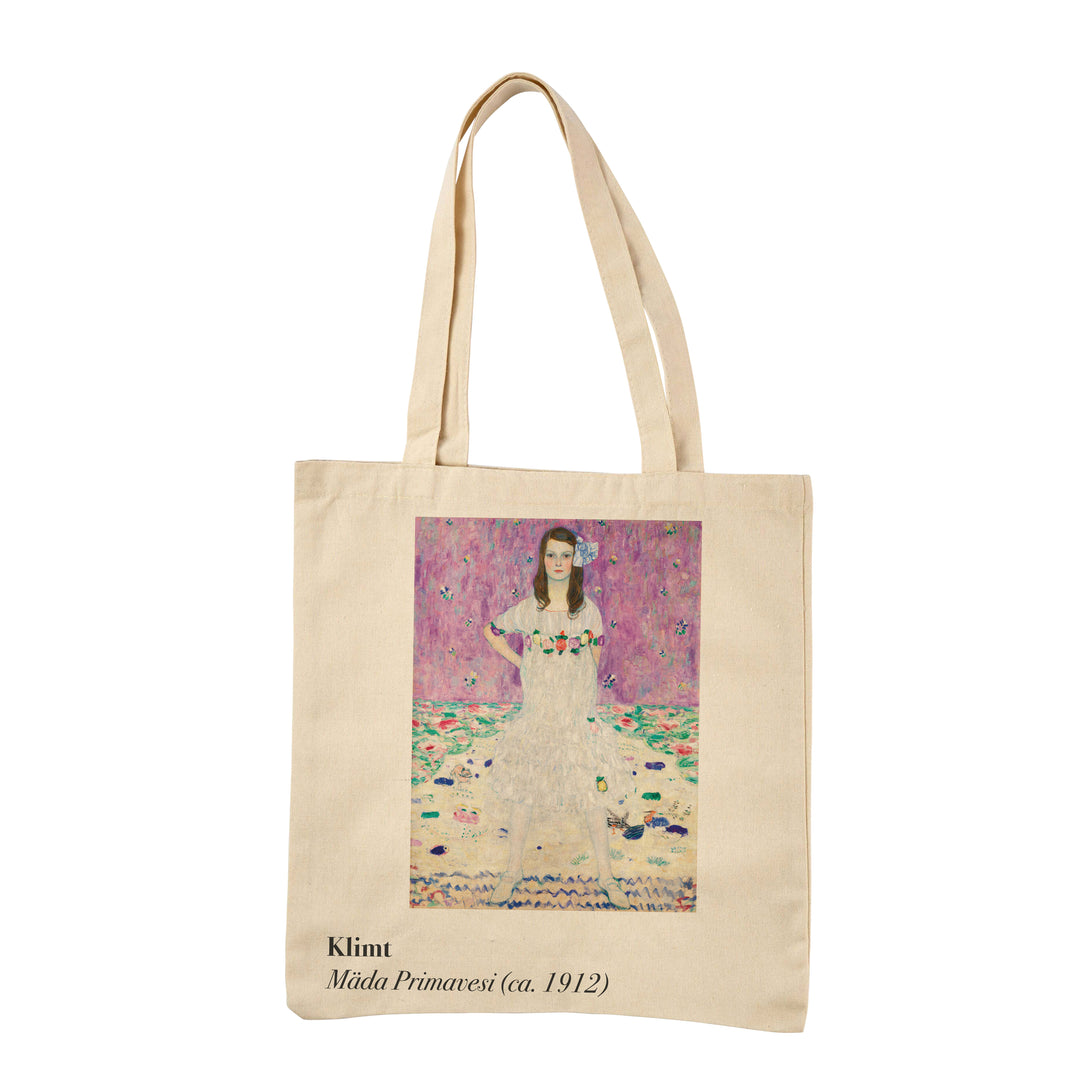 Reusable Cotton Tote Bag - Mada Primavesi - Klimt - Eco-Friendly Shopping Bag for Groceries - 15"