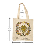 Load image into Gallery viewer, Reusable Cotton Tote Bag - Rise and Shine - Eco-Friendly Shopping Bag for Groceries - 15&quot;
