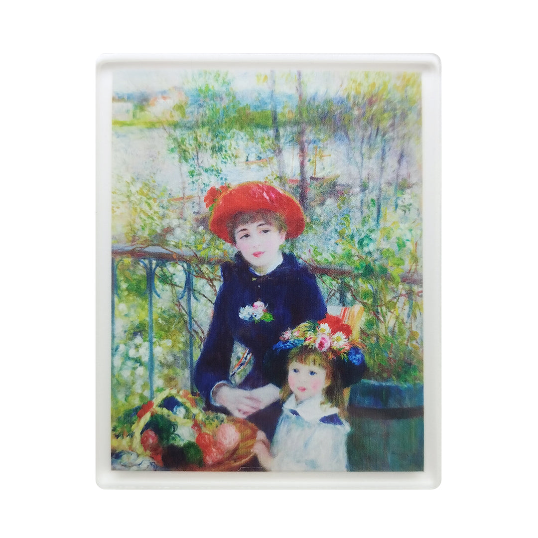 Two Sisters Acrylic Magnet - Museum Souvenir Renoir Art Fridge Magnet