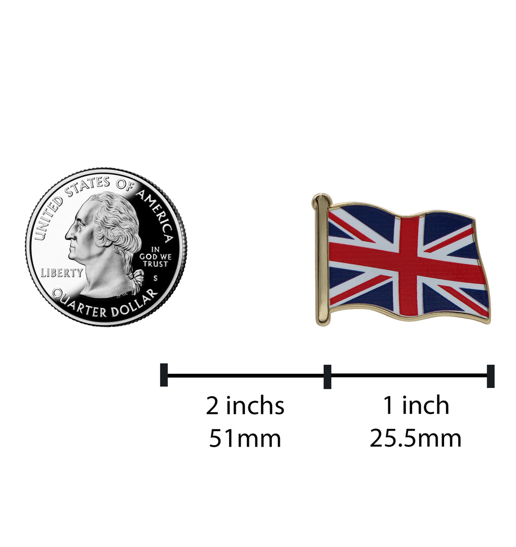 United Kingdom Flag Enamel Pin For Patriotic & Ceremonial Souvenir