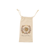 Rise And Shine Drawstring Cotton Bag - Celestial Sun Moon Good Vibe Pouch - 13