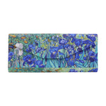Load image into Gallery viewer, Van Gogh Irises Foldable Eyeglass Case – Art Vegan Leather Folding Hard Shell Case