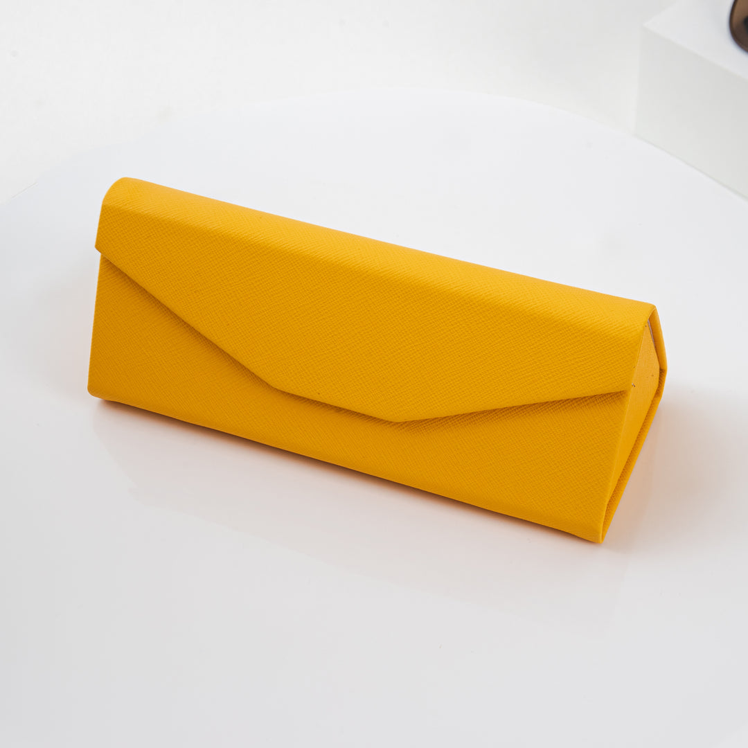 Chargeable Spectacles Case Solid Color Glasses Case - Vegan Leather Magic Folding Hard Shell Case ...