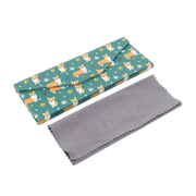 Welsh Corgi Print Glasses Case - Vegan Leather Magic Folding Hard Case