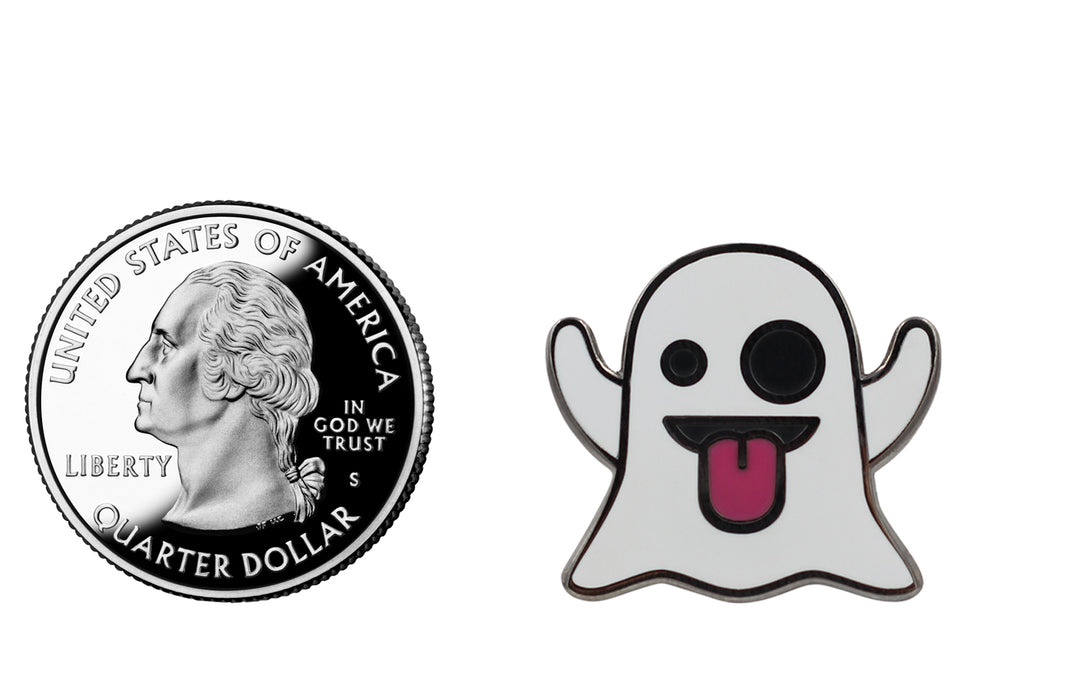Ghost Emoji Pin – Enamel Pin for your Life