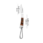 Load image into Gallery viewer, Wood Handle Mini Folding Pocket Knife Keychain