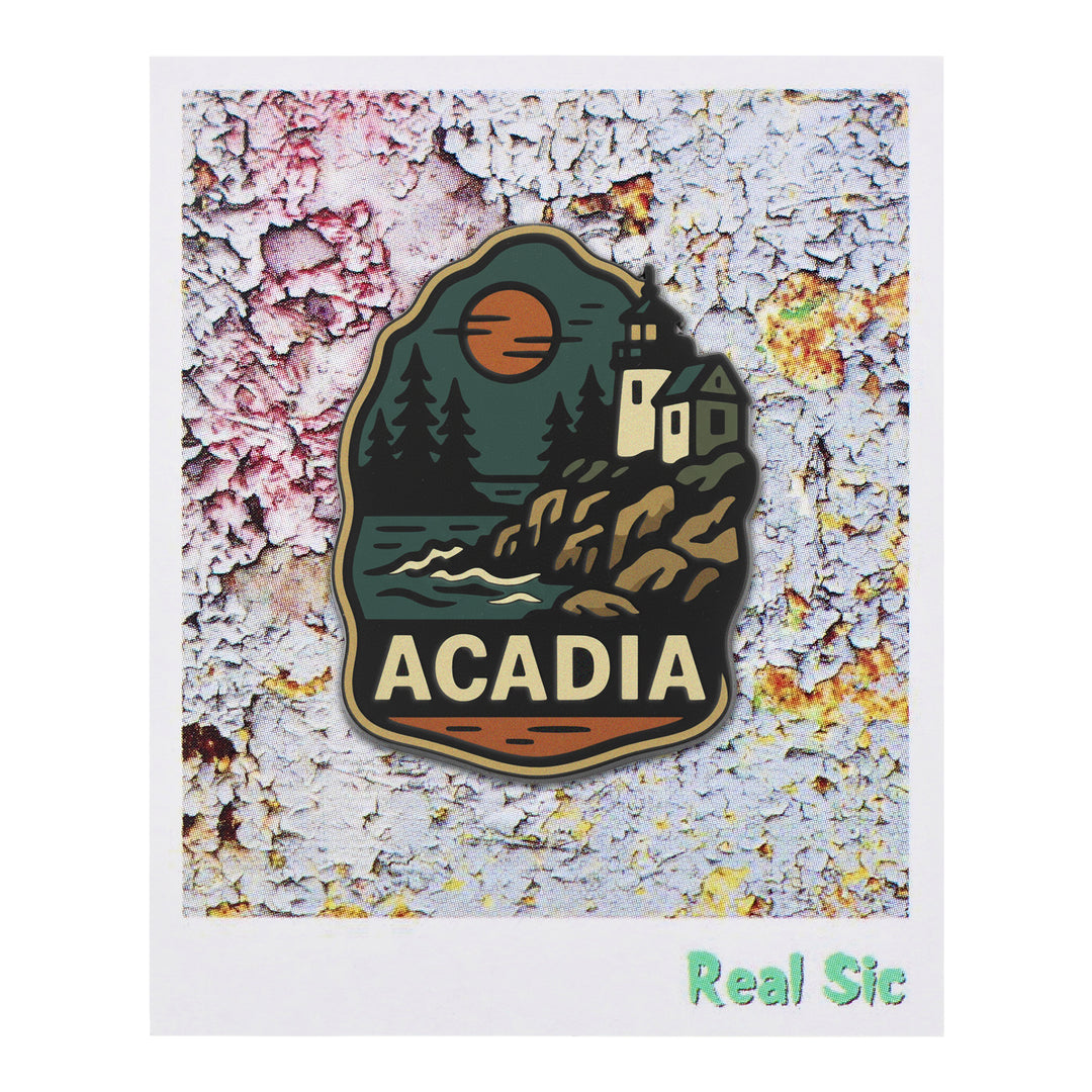 Acadia National Park Enamel Pin - Maine Vacation Souvenir Pin