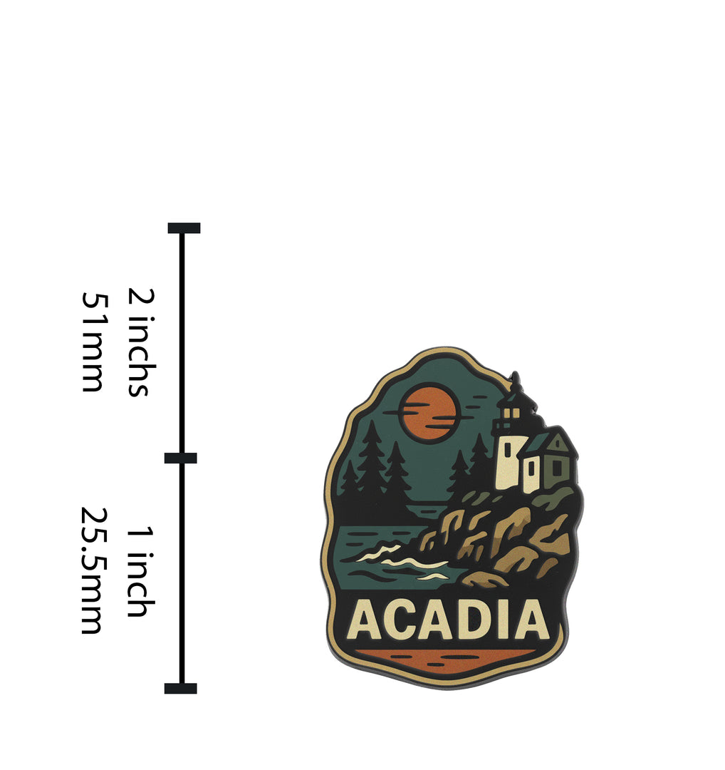 Acadia National Park Enamel Pin - Maine Vacation Souvenir Pin