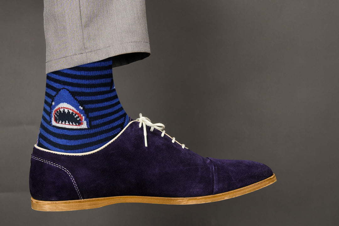 Shady Shark Socks - Comfy Cotton Socks for Men & Women