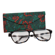 Snake Print Glasses Case - Vegan Leather Magic Folding Hardcase
