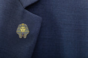 King Tut Mask Pin - Historic Egyptology Enamel Pin