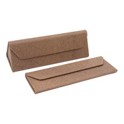 Caramel Solid Color Glasses Case - Vegan Leather Magic Folding Hardcase