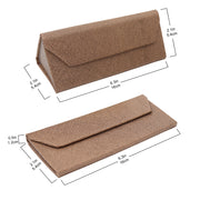 Caramel Solid Color Glasses Case - Vegan Leather Magic Folding Hardcase