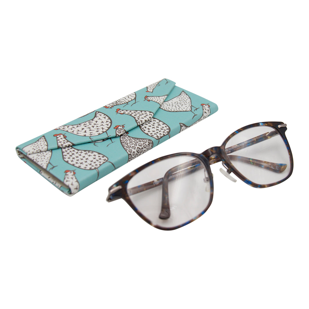 Ghost Print Glasses Case - Vegan Leather Magic Folding Hardcase – Real Sic