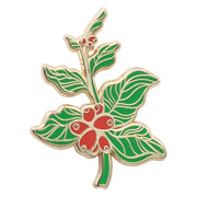 Coffee Berry - Coffee Branch Lapel Pin Enamel Pin