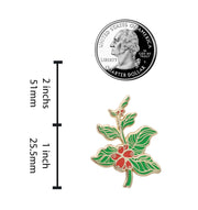 Coffee Berry - Coffee Branch Lapel Pin Enamel Pin