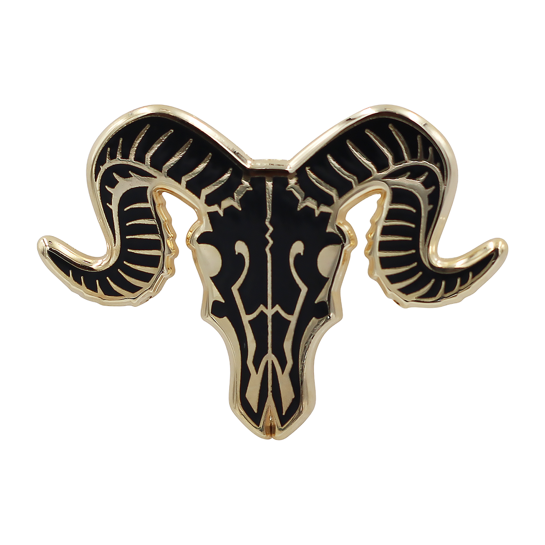 Ram Skull Pin - Occult / Baphomet Enamel Pin