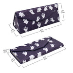 Load image into Gallery viewer, Ghost Print Glasses Case - Vegan Leather Magic Folding Hardcase