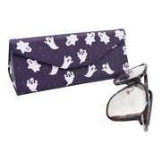 Ghost Print Glasses Case - Vegan Leather Magic Folding Hardcase