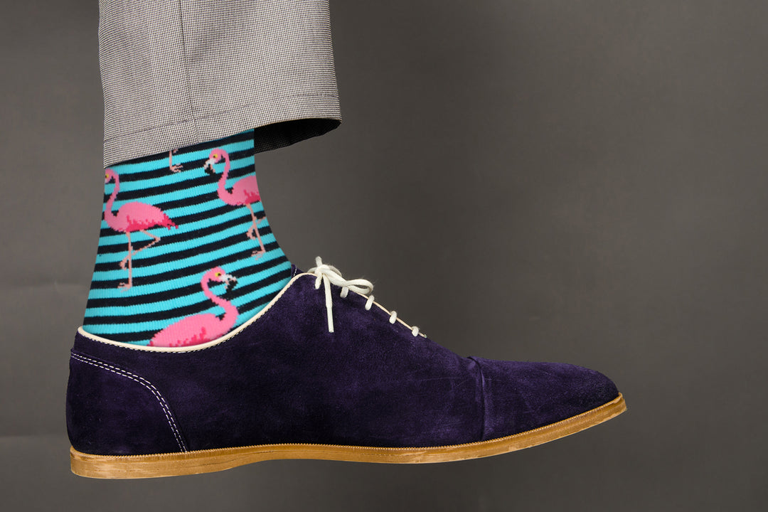 Funky Flamingo Socks - Comfy Cotton for Men & Women