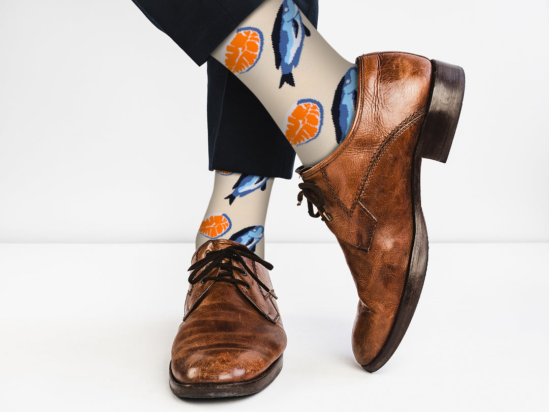 Salmon Socks - Comfy Cotton for Men & Women