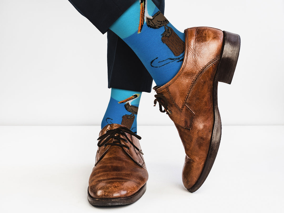 Fish and Pelican Socks - Comfy Cotton for Men & Women