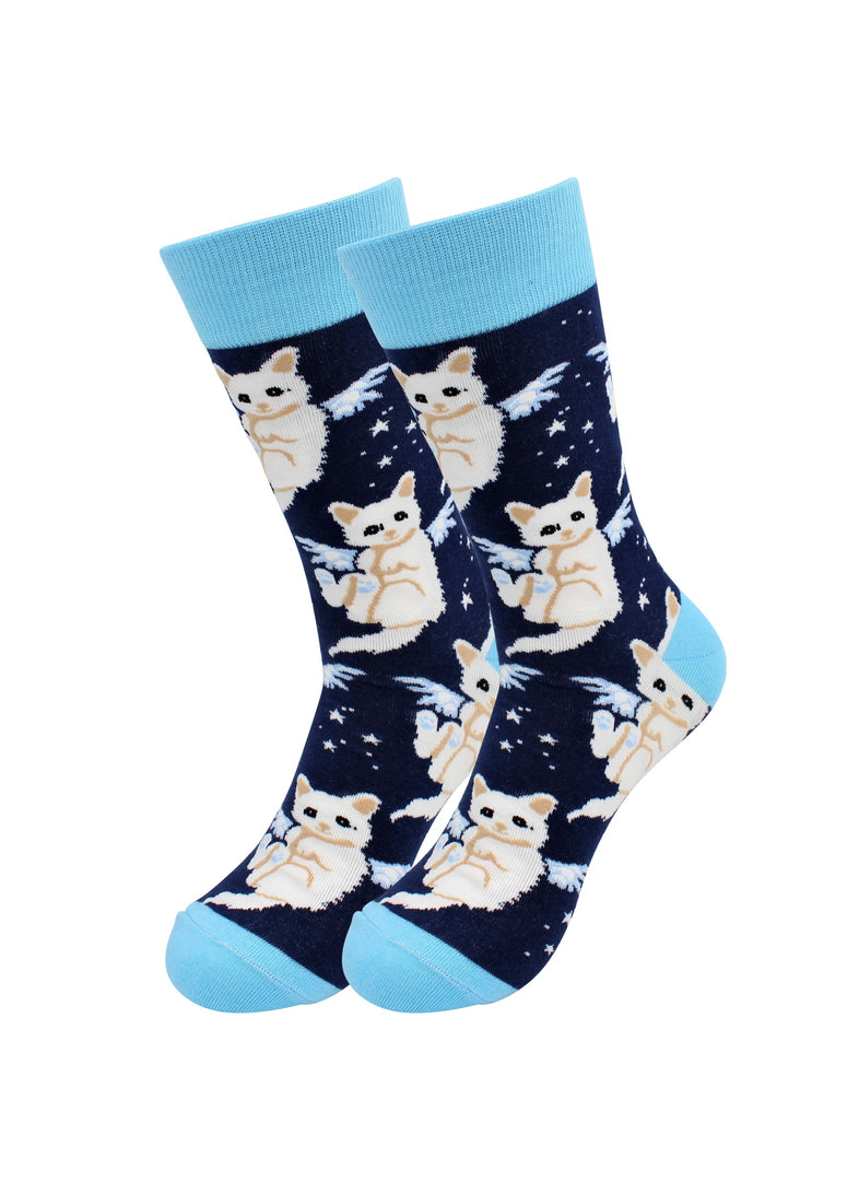 Kitty Cat Socks - Comfy Cotton Socks for Men & Women