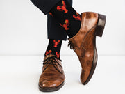 Orange Lobster Socks - Comfy Cotton for Men & Women