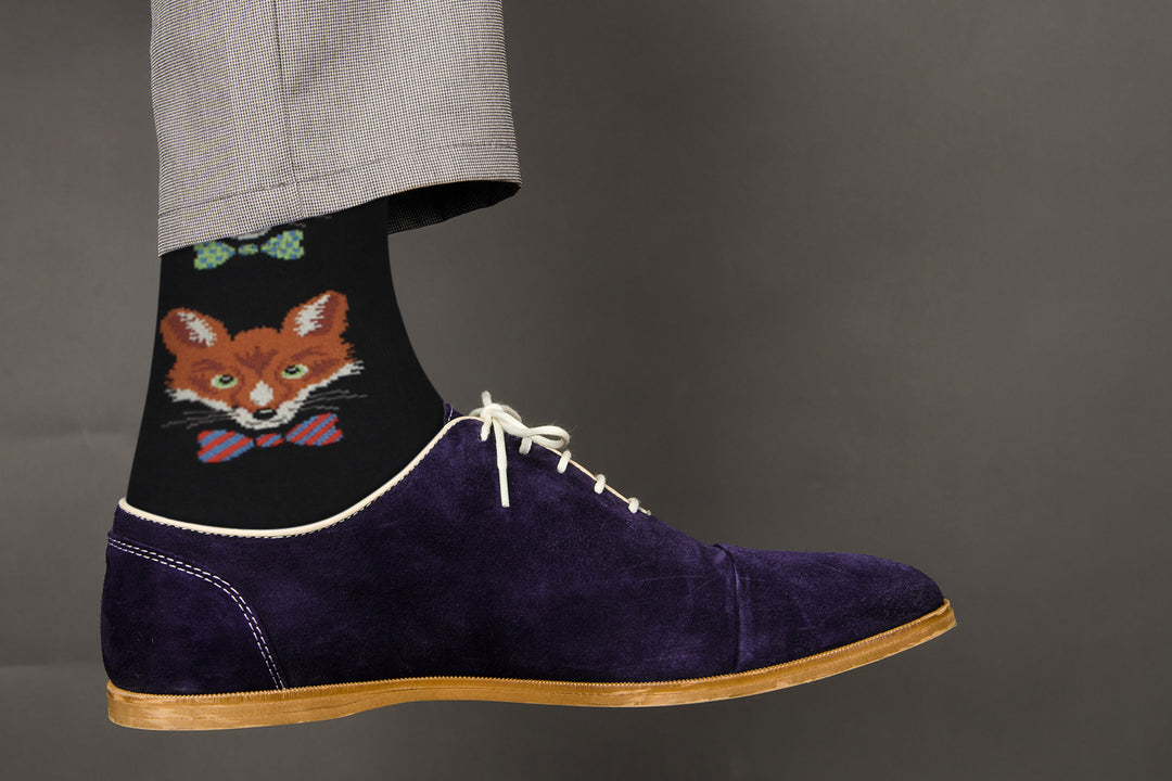 Animals Casual Dress Socks – Fox - For Men and Women
