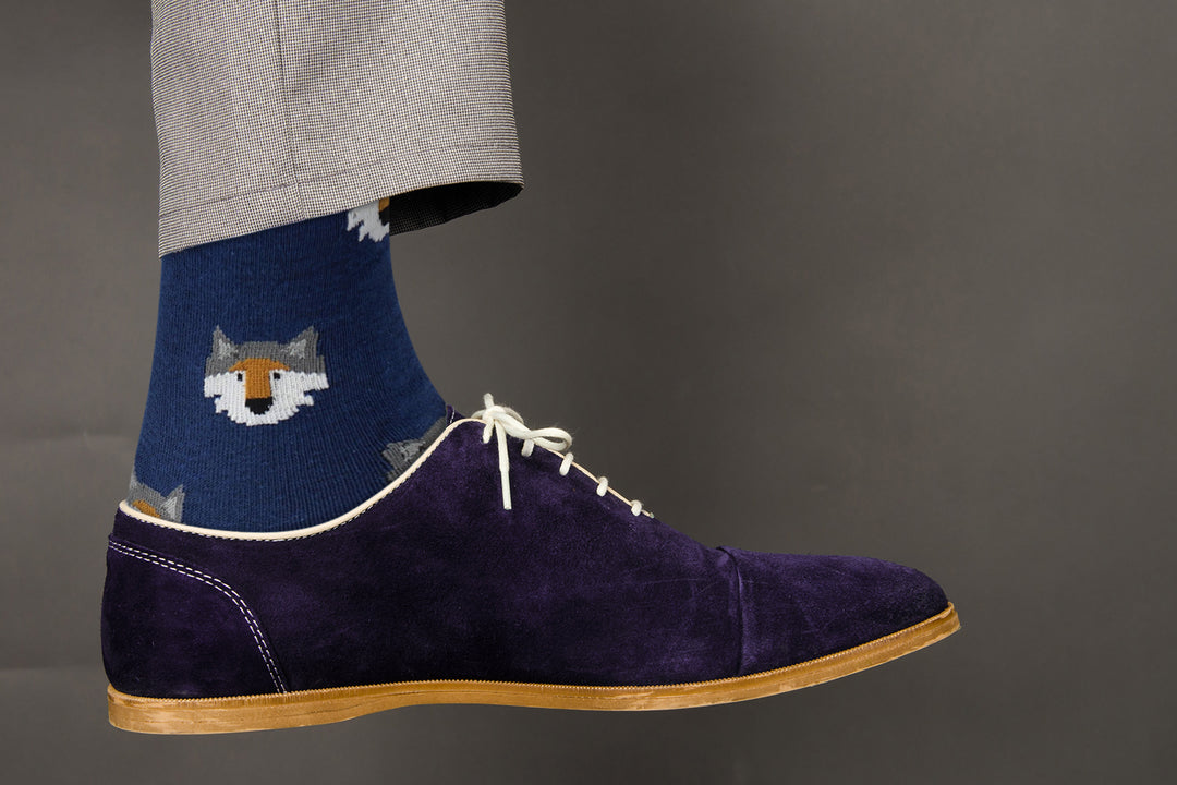 Wolf Head Socks - Comfy Cotton for Men & Women