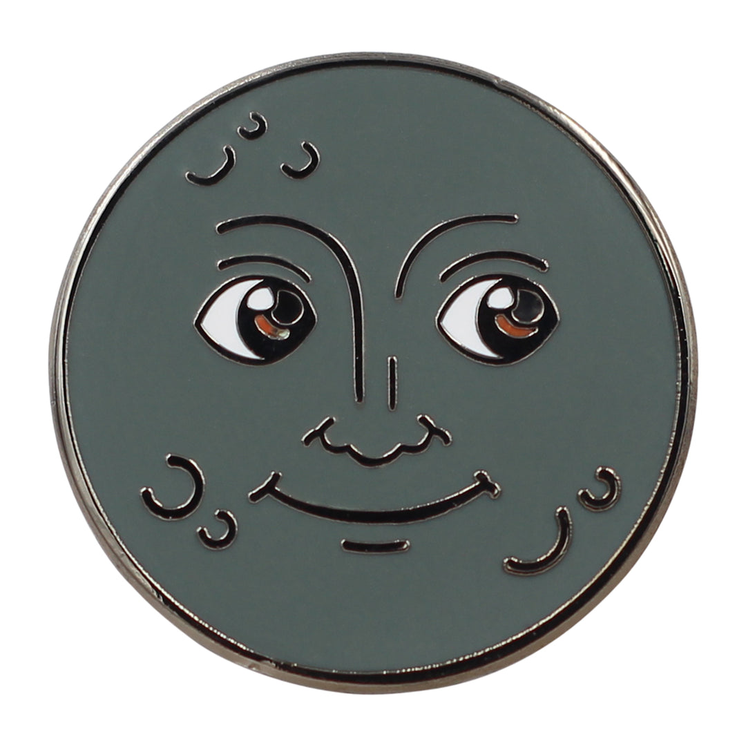 Moon Emoji – New Moon & Full Moon Enamel Pins