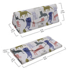 Load image into Gallery viewer, Indie Cat Print Glasses Case - Vegan Leather Magic Folding Hardcase