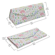 Cat Print Glasses Case - Vegan Leather Magic Folding Hardcase