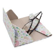 Cat Print Glasses Case - Vegan Leather Magic Folding Hardcase