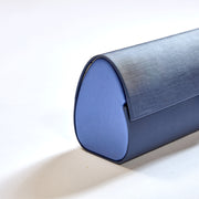 Vintage-Inspired Magnetic Vegan Leather Glasses Case: Retro Cylindrical Design for Stylish Eyewear Protection