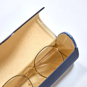 Vintage-Inspired Magnetic Vegan Leather Glasses Case: Retro Cylindrical Design for Stylish Eyewear Protection