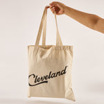 Load image into Gallery viewer, Reusable Cotton Tote Bag - Cleveland - Eco-Friendly Shopping Bag for Groceries - 15&quot;
