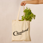 Load image into Gallery viewer, Reusable Cotton Tote Bag - Cleveland - Eco-Friendly Shopping Bag for Groceries - 15&quot;
