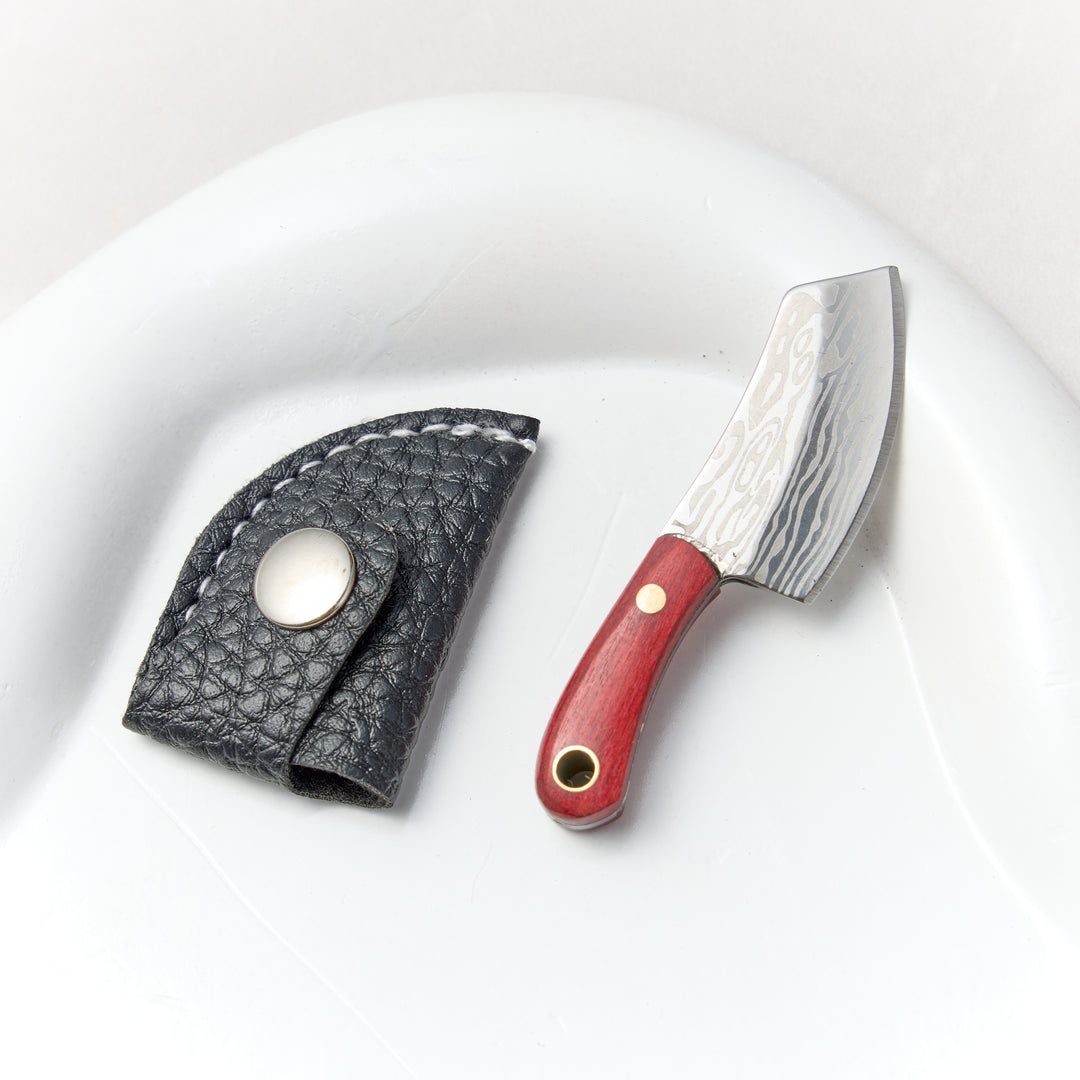 Mini Keychain Knife - Cooking Knife Shaped Utility Knife