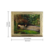 Ophelia by John Everett Millais Art Frame Pin - Museum Souvenir Fine Art Lapel Pin